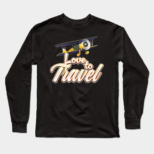 Love to Travel Long Sleeve T-Shirt by nickemporium1